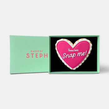 Personalised Secret Happy Mother's Day Message Heart Iced Biscuit Letterbox Gift, 4 of 11