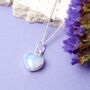 Sterling Silver October Opal Necklace Card, thumbnail 2 of 7