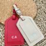 Genuine Leather Personalised Luggage Tag, thumbnail 1 of 4