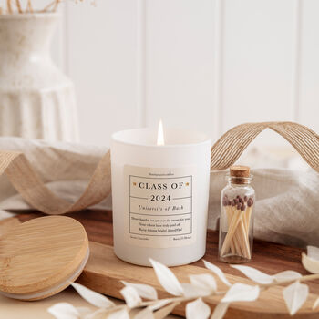 Personalised Graduation Scented Candle With Your Text, 9 of 10