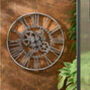 Summer Outdoor/ Indoor ‘Cogs’ Circular Wall Clock, thumbnail 1 of 7