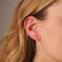 Crystal Heart Stud Earrings, thumbnail 3 of 4