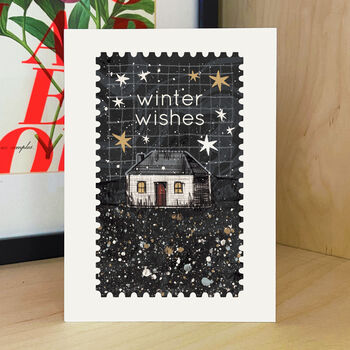 Winter Wishes Cosy Wintry Christmas Card, 2 of 5