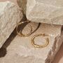 Magma Hammered Classic Hoops, thumbnail 4 of 5