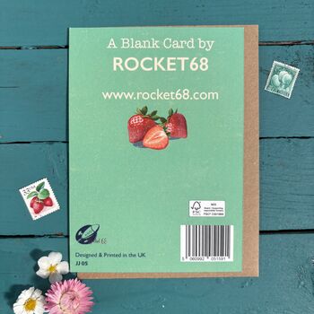 Strawberry Fruit Jam Jar Birthday Card, 3 of 3