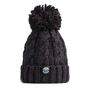 Jet Black Cable Reflective Super Bobble Hat, thumbnail 4 of 4