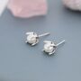 Sterling Silver Tiny Pearl Stud Earrings, thumbnail 7 of 12