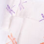 Violet Dragonfly Organic Swaddle Blanket, thumbnail 3 of 3