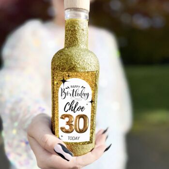 Personalised Birthday Glitter Bottle, 4 of 4