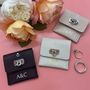 Personalised Leather Wedding Ring Pouch, thumbnail 1 of 6
