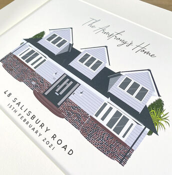 Personalised House Portrait Print, 2 of 4