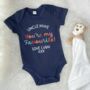 Uncle You're My Favourite Personalised Bright Babygrow, thumbnail 1 of 6
