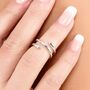 Rose Gold Vermeil Plated Midi Coil Ring, thumbnail 3 of 5