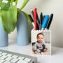 Personalised Daddy And Me Lego® Brick Pencil Pot Desk Tidy, thumbnail 6 of 6