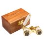Brass Opera Glasses With Mother Of Pearl, thumbnail 1 of 7