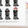 Cockapoo Christmas Card Fun Dressing Up Design, thumbnail 7 of 7