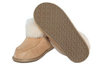 Sheepskin Slippers Option High/Low Calf 100% Natural, 5 of 5