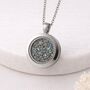 Stainless Steel Crushed Opal Living Locket, thumbnail 9 of 10