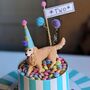 Personalised Party Animal Dog Cake Topper, thumbnail 3 of 3
