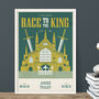Personalised Race To The King Print, Unframed, thumbnail 3 of 5