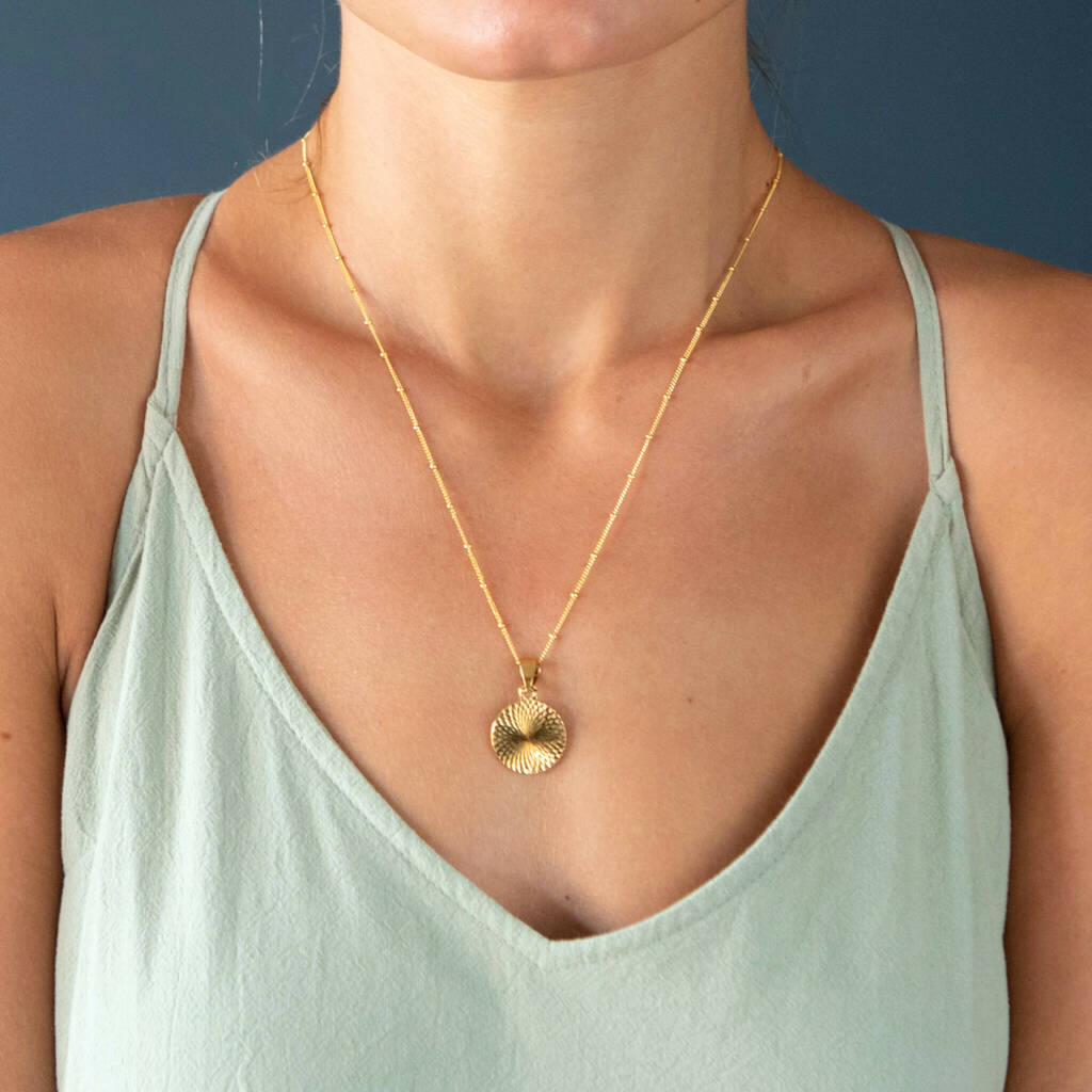 Gold Filled Circle Pendant Necklace By Mara Studio | notonthehighstreet.com