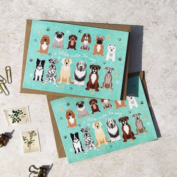 Dog Breeds Stationery Bundle, A5 Notepad And Six Folded Cards And Envelopes, 7 of 7