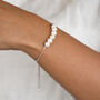 Sterling Silver 60th Birthday Pearl Bracelet, thumbnail 2 of 9