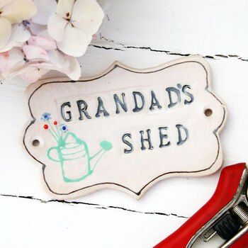 Grandad's Ceramic Shed Sign, 3 of 11