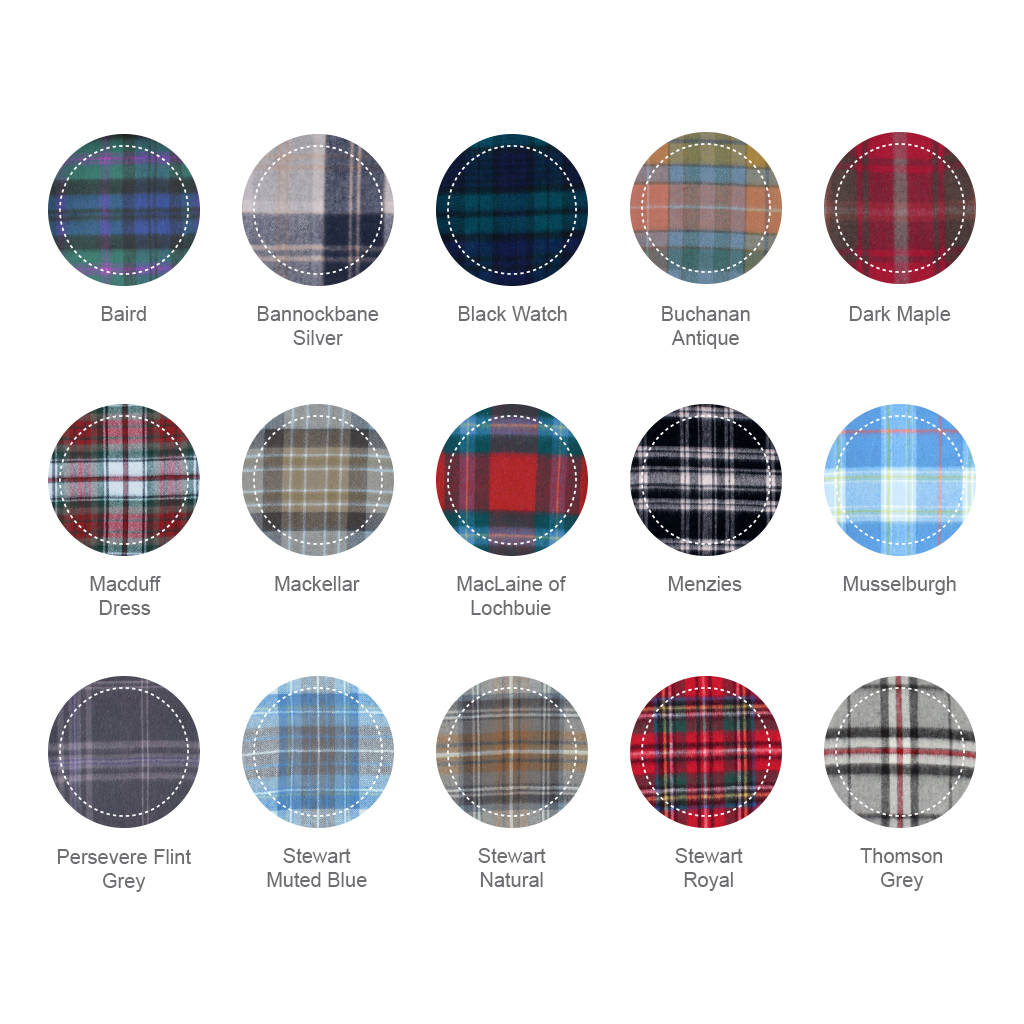 personalised lambswool tartan scarves by the tartan blanket co