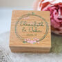 Personalised Wedding Ring Box With Names And Date, thumbnail 5 of 7