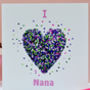 Nana Birthday Butterfly Heart Card, thumbnail 1 of 12
