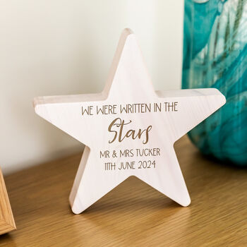 Personalised Written In The Stars Wood Star Gift, 4 of 5