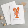 'You're My Lobster' Card, thumbnail 1 of 3