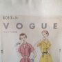 Cotton Tote Shoulder Bag With Vintage Vogue Sewing Pattern Print, thumbnail 5 of 6