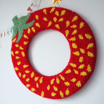 Custom Red Strawberry Letter Wall Hanging, 2 of 7