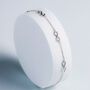 Sterling Silver Infinity Symbol Charm Anklet, thumbnail 1 of 5