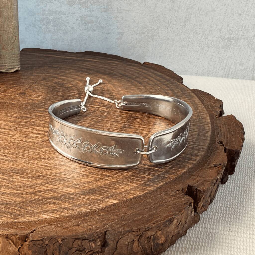 Floral Vintage Spoon Cuff Bracelet, 1 of 5