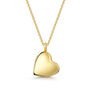 Drop Heart Locket 18 K Gold Plated Silver, thumbnail 1 of 5