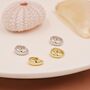 Sterling Silver Mini Chunky Hoop Earrings, thumbnail 2 of 11