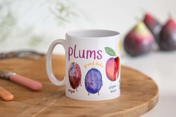 Plums Ceramic Mug, 5 of 12