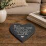 Personalised My Rock Slate Heart Keepsake Coaster, thumbnail 3 of 4