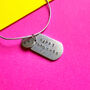 Hand Stamped Personalised Necklace Keyring Jewellery Gift For Her, thumbnail 3 of 9