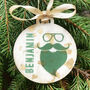 Personalised Beard Christmas Bauble, thumbnail 3 of 5