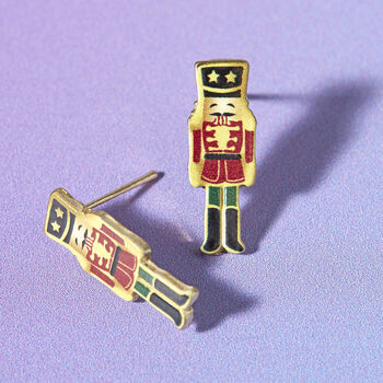 Suited And Booted Christmas Earring Pair, 3 of 5