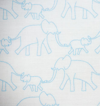 Elephant Print Fitted Cot Sheet, 2 of 3
