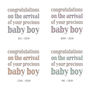 Congratulations, Personalised Baby Card, thumbnail 2 of 3