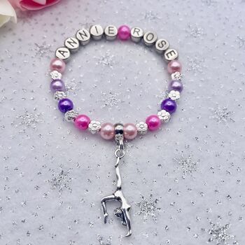 Personalised Gymnast Charm Bracelet, 3 of 9