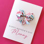 Personalised Mother's Day Floral Origami Heart Card, thumbnail 1 of 10