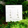 White Lily Of The Valley May Birth Flower Drop Earrings, thumbnail 2 of 4