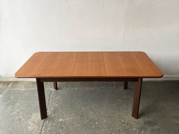 Mid Century G Plan Dining Table With Six Dining Chairs, 4 of 12